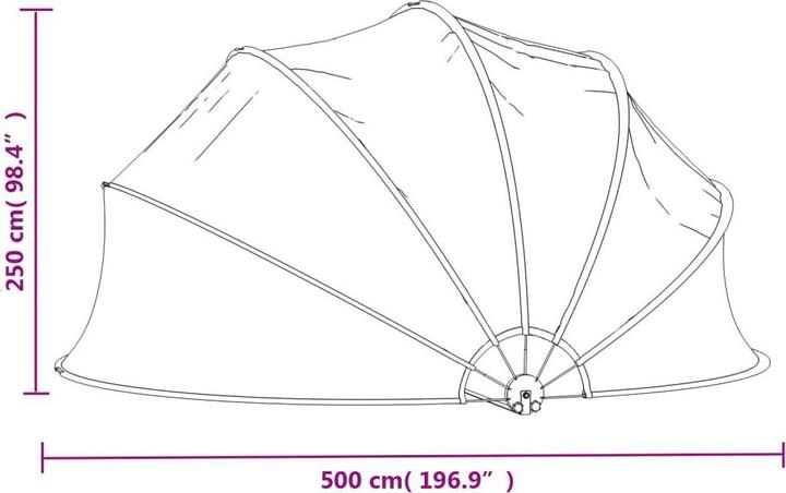 Actual product image vidaXL Poolüberdachung