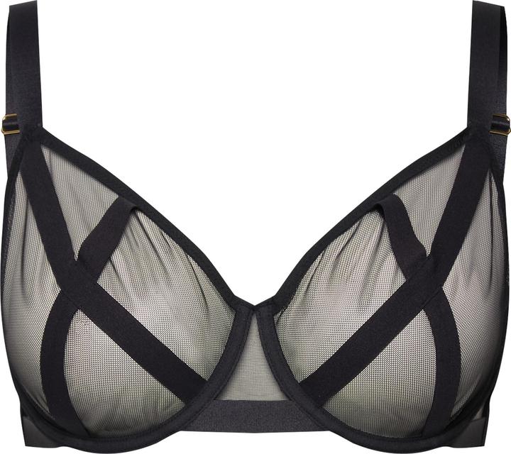 Produktbild Ulla Popken Bügell-BH, Mesh, Kreuzoptik (105 D)