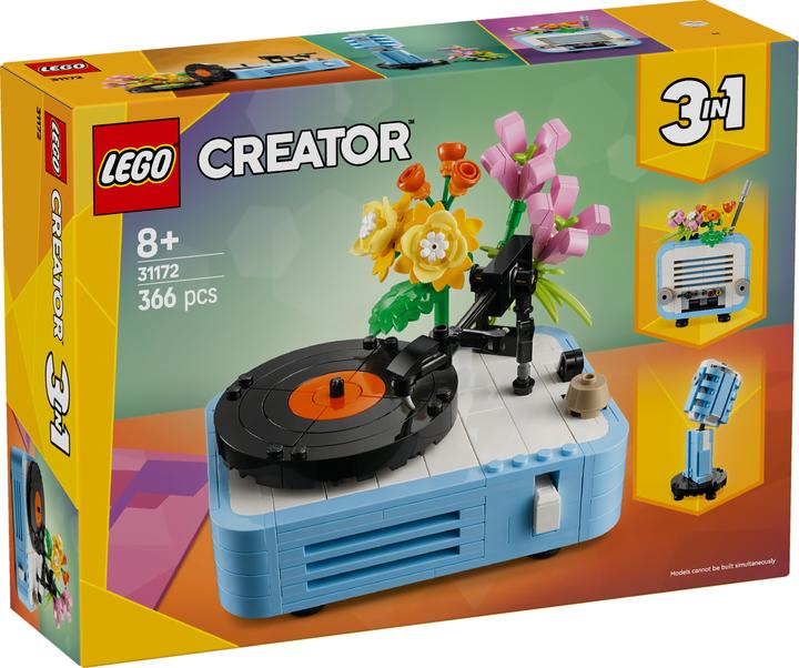 Produktbild LEGO Plattenspieler mit Blumen