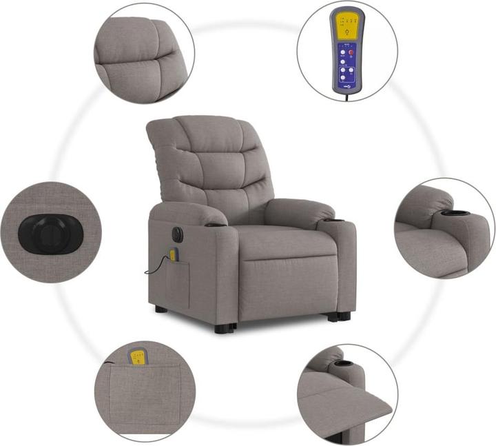 Image du produit vidaXL Massagesessel mit Aufstehhilfe