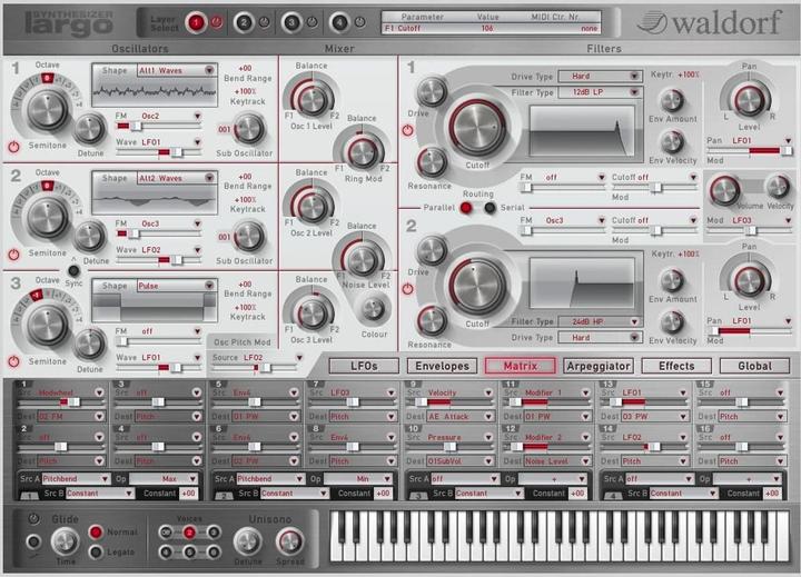 Produktbild Waldorf Largo Software Synthesizer