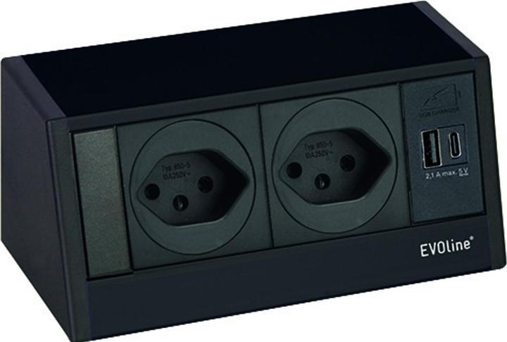 Actual product image Evoline Steckdose R-Dock, 2 x CH, 10 A (T13 (1 pcs.)