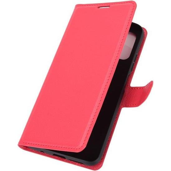 Thumbnail - MU Classic Litchi Leder Bookcover Series (Xiaomi Redmi 9T, Realme 9 4G), Smartphone Hülle, Rot