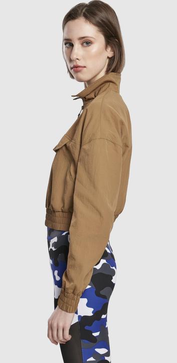 Actual product image Urban Classics Ladies Cropped Crinkle Nylon Pull Over Jacket (L)