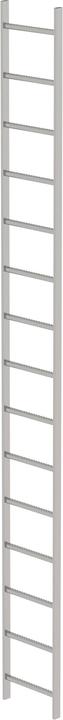 Productafbeelding Munk Roestvaststalen schachtladder V4A 400 mm vrije breedte 15 sporten (5 cm)