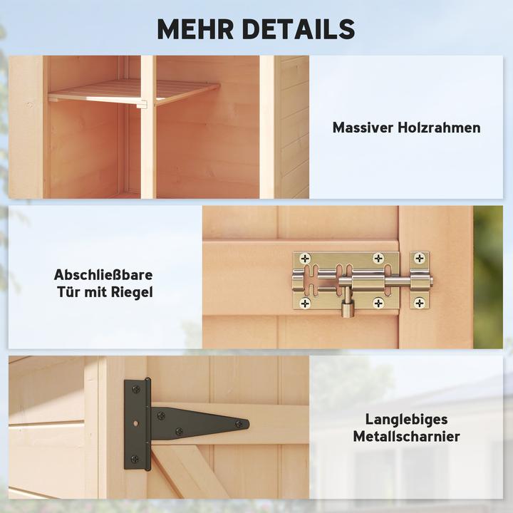 Image du produit Outsunny Abri à outils avec étagères