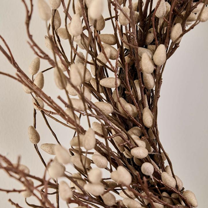 Actual product image Loberon Kranz Rivolex braun/weiss (15 cm, 70 cm)