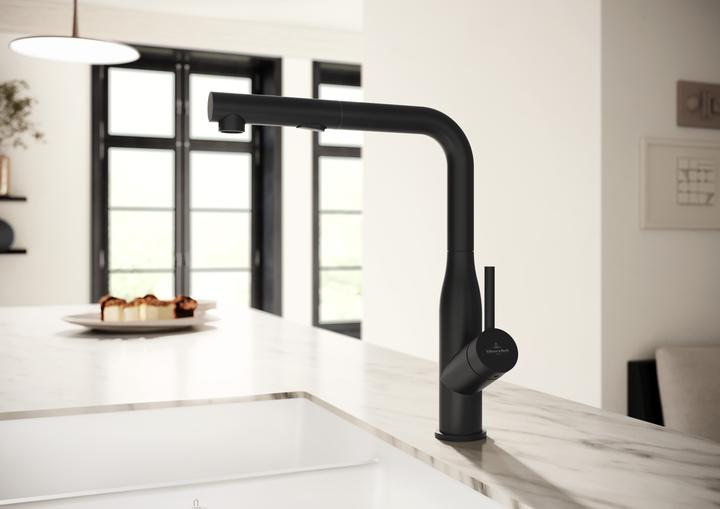 Actual product image Villeroy & Boch Subway Style Shower kitchen tap, stainless steel