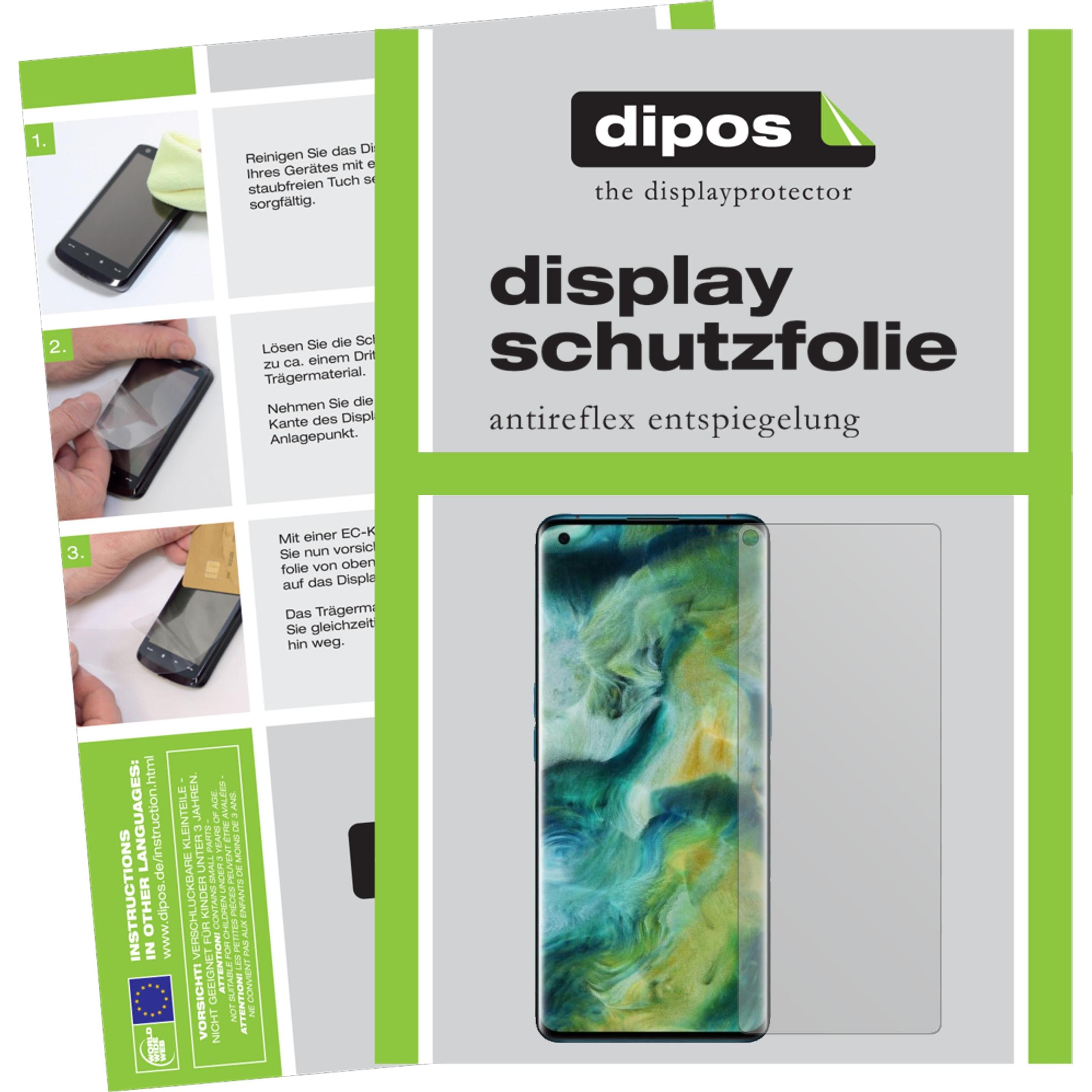 Dipos Displayschutzfolie Antireflex (6 Stück, Oppo Find X2 Pro), Smartphone Schutzfolie, Transparent