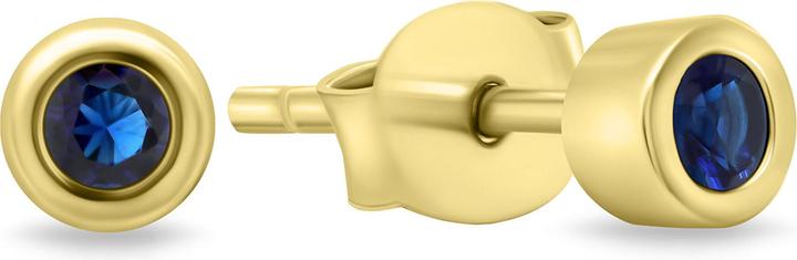 Image du produit Brilio Argent - Boucles d'oreilles plaquées or avec zircons EA609YB