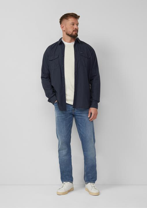 Produktbild s.Oliver Strickpullover Strickpullover mit Logo-Stickerei (XXL)