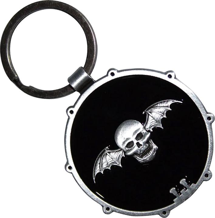 Actual product image Avenged Sevenfold Deathbat Double Sided Keyring