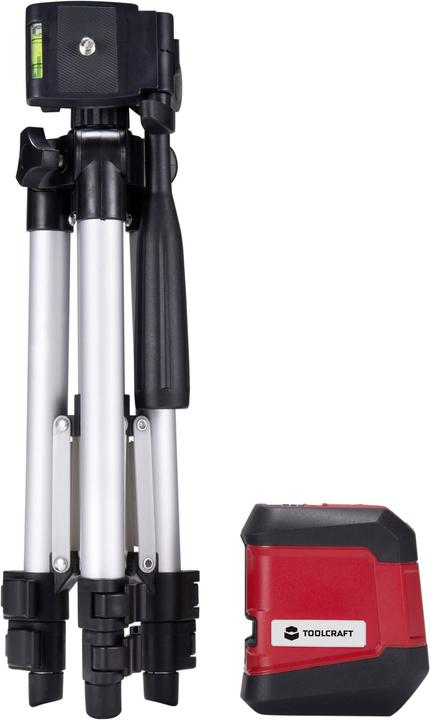 Actual product image Toolcraft Cross line laser CL8 with tripod