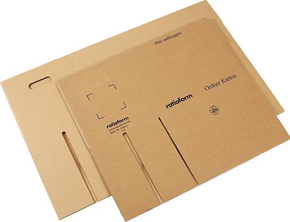Image du produit kaiserkraft Carton pour classeurs, pour 3 - 8 classeurs larges avec couvercle, dim. int. 690 (2 x)