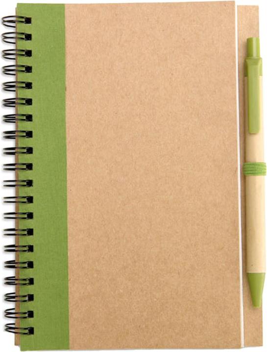 Produktbild MidOcean Notizbuch mit Stift Sonora Plus recyceltes Material B6
