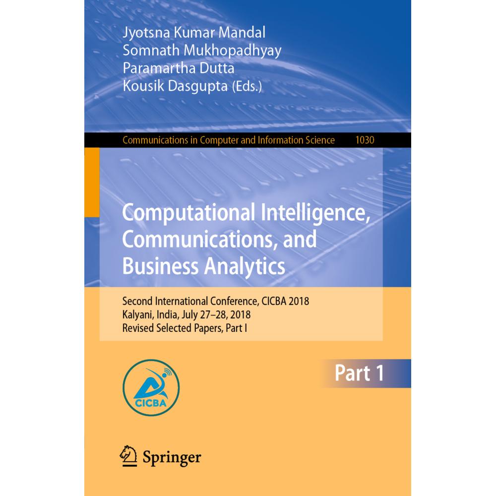 Computational Intelligence, Communications, and Business Analytics, Fachbücher von Somnath Mukhopadhyay, Jyotsna Kumar M...