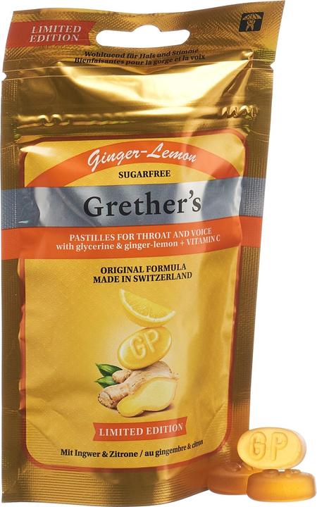 Actual product image Grethers Ginger-Lemon (1 Piece)