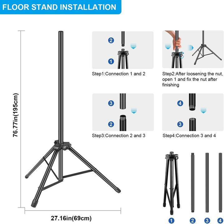 Image du produit Aokeo AO-504 avec support (6 pcs)