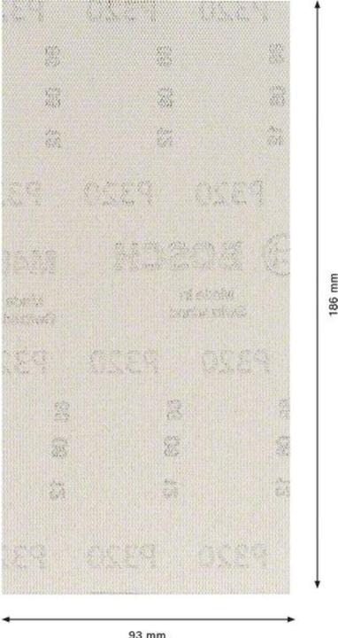 Produktbild Bosch Professional Zubehör EXPERT M480 Schleifnetz für Schwingschleifer, 93 x 186 mm, G 320, 10-tlg. (320)