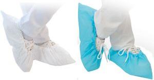 Produktbild Hygostar CPE-Überschuh ANTI SLIDE, weiss Stärke: 0,05 mm, Einheitsgrösse, Länge: 410 mm, zum Über (Überziehschuhe)