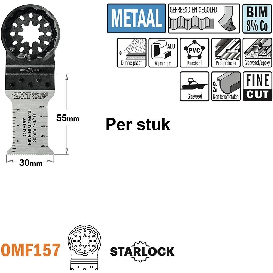 CMT, Lama, OMF157-X1 Multitoolsägeblatt mit Feinschnitt für Metall 30 mm 1 Stück