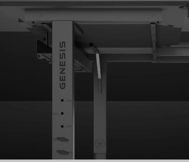 Image du produit Genesis Table de jeu d'angle Holm 160, noir