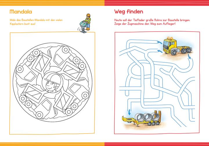 Actual product image Tessloff Painting and puzzles for kindergarten children. Construction site