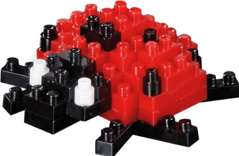 Actual product image Brixies Ladybug