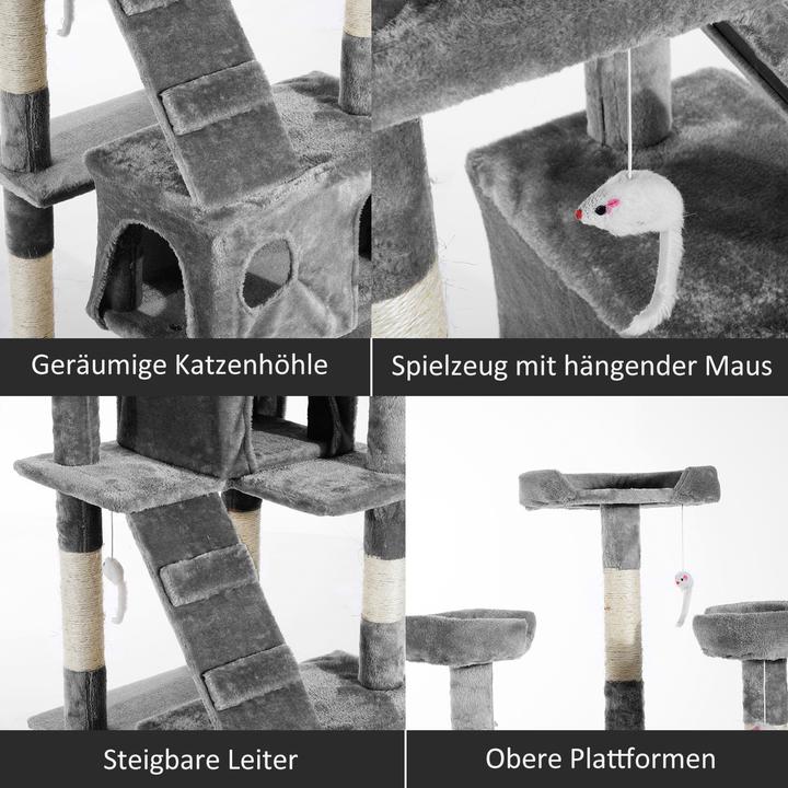 Immagine prodotto PawHut Sabrina (170 cm, Grigio beige)