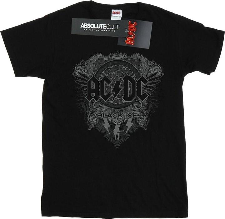 Produktbild AC/DC Schwarzes Ice Cotton Boyfriend TShirt (L)