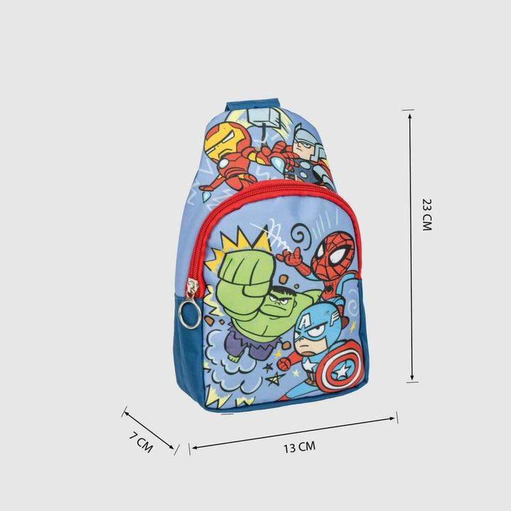 Produktbild Kinderrucksack The Avengers Schultertasche Blau 13 x 23 x 7 cm
