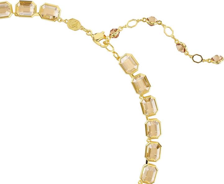 Image du produit Swarovski Millenia Tennis Halskette Oktagon Schliff Gelb Goldlegierungsschicht (Métal Swarovski, 40 cm)