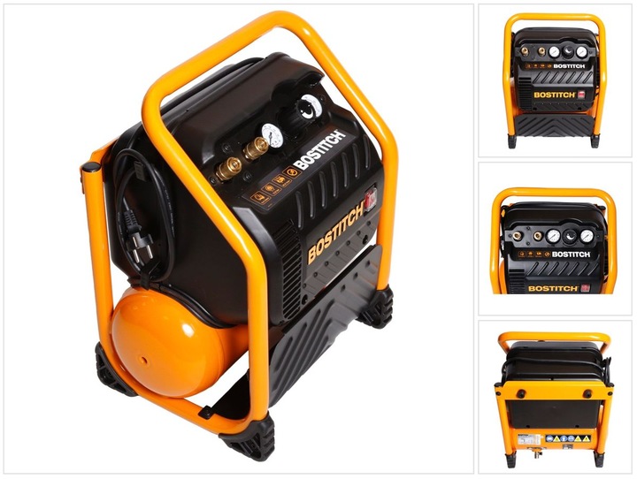 Actual product image Bostitch RC10SQ-E Construction site compressor 9.4 liters / 1.5 hp / 13.78 bar / 230 V extremely quiet (13.78 bar, 9.40 l)