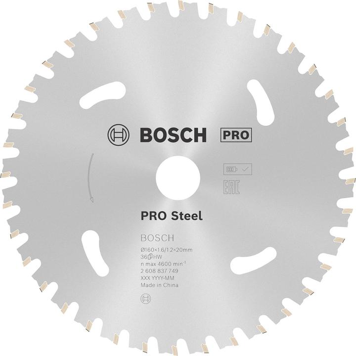 Produktbild Bosch Professional Zubehör PRO Steel cordless Kreissägeblatt, 160 x 1,6 x 20 mm