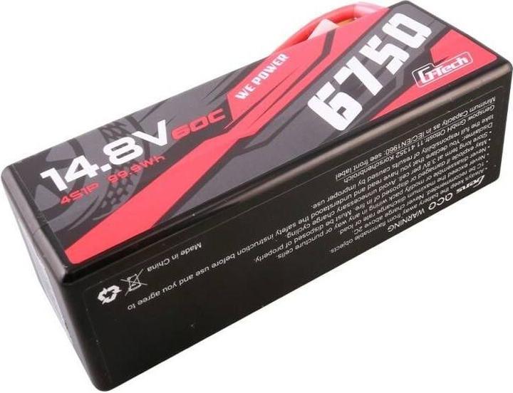 Produktbild Gens Ace G-Tech 6750mAh 14.8V 60C 4S1P 14# XT90 Battery (14.80 V, 6750 mAh)