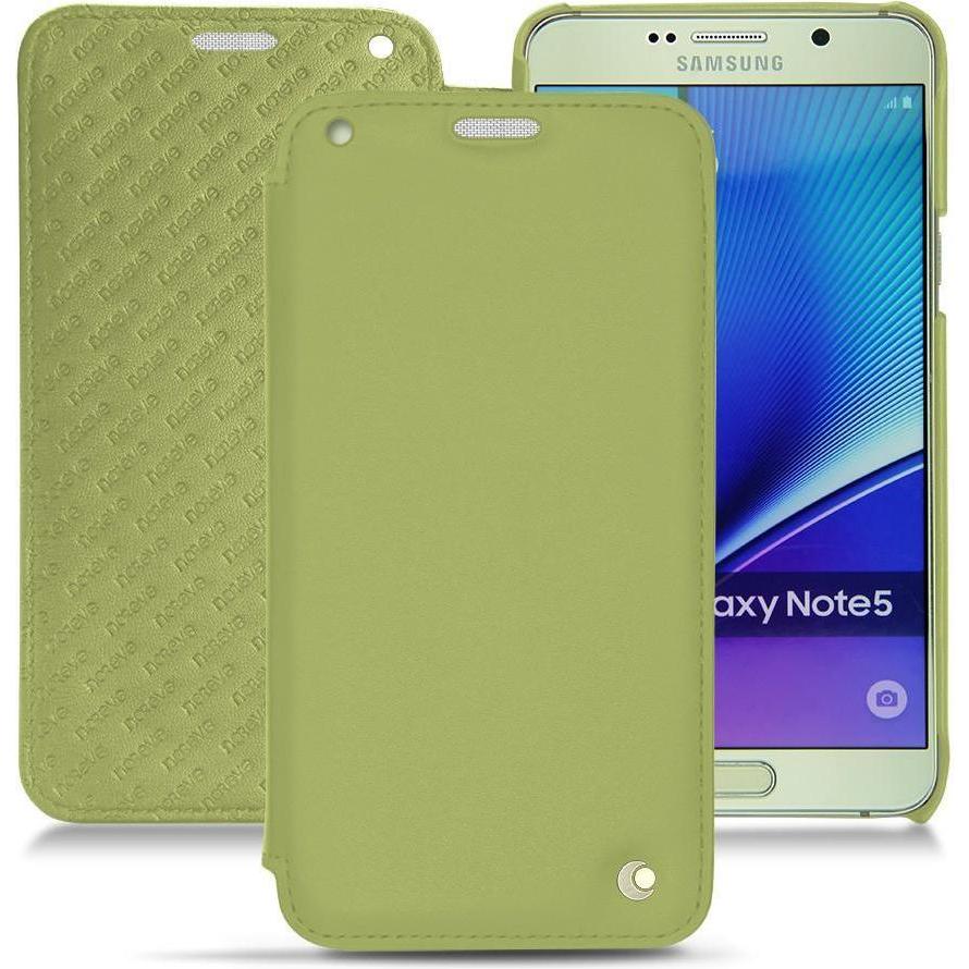Noreve Lederschutzhülle horizontal (Samsung Galaxy Note 5), Smartphone Hülle, Grün