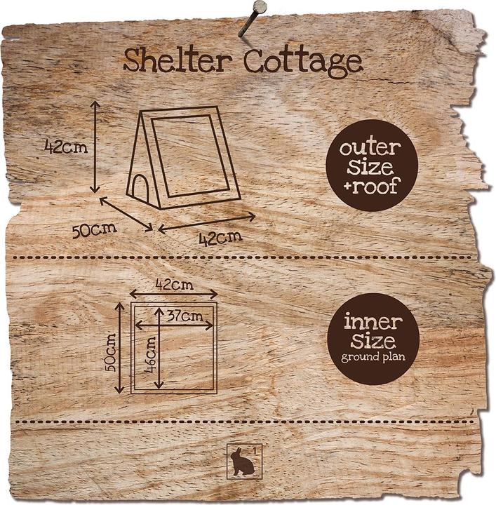 Produktbild EBI Duvo+ Woodland Tierheim Dreieck Cottage