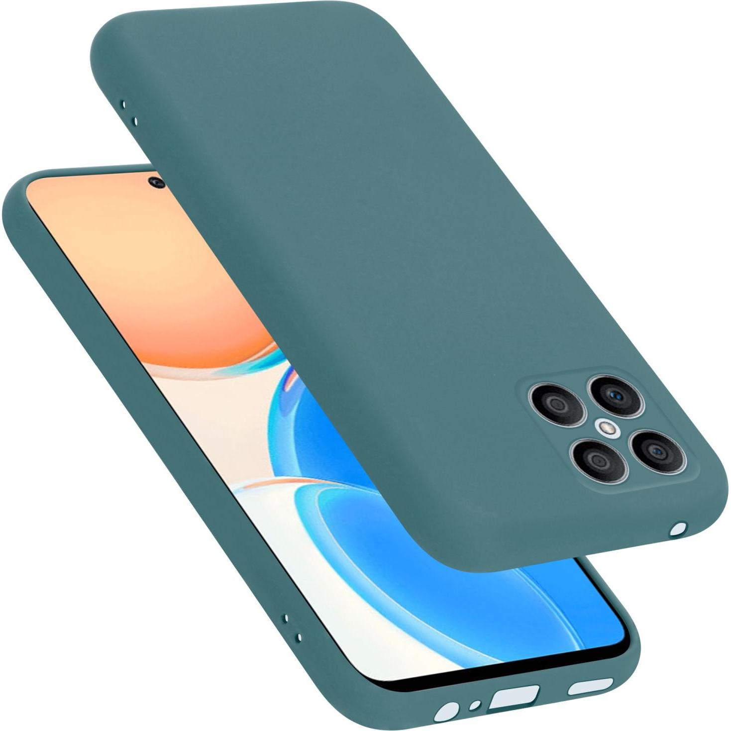 Cadorabo TPU Liquid Silicone Case Hülle für Honor X8 (Honor X8), Smartphone Hülle, Grün