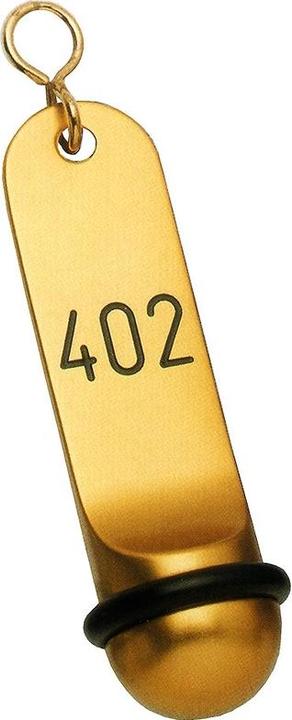 Actual product image Contacto Hotel Keychain Non-Metallic Engraving - Gold