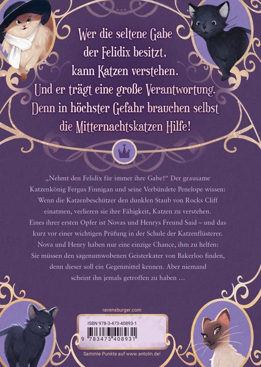 Productafbeelding Ravensburger Mitternachtskatzen, Band 4: Der Geisterkater von Bakerloo (Duits, Barbara Laban, Jérôme Pélissier, 2023)