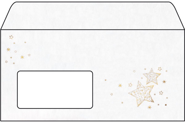 Produktbild Sigel Weihnachtsbriefumschlag ”Golden Glow” (C6/5, 50 x)