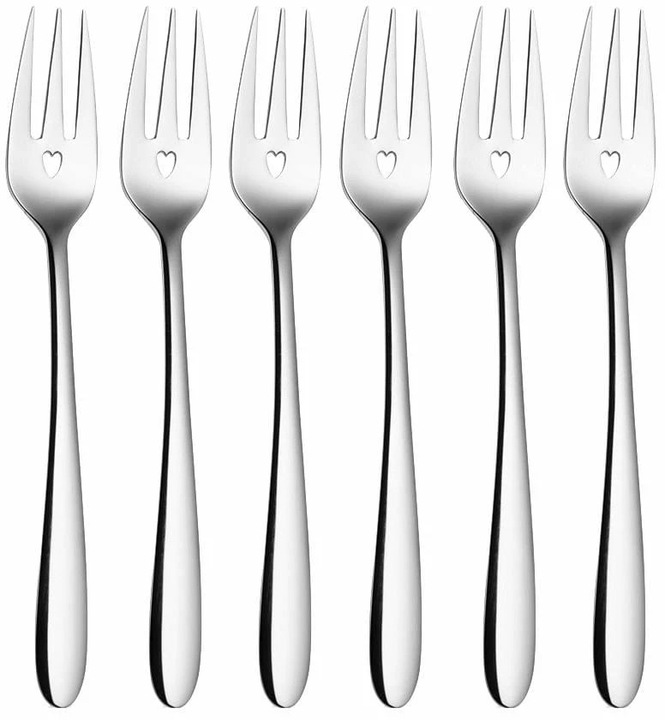 Immagine prodotto Sola Set di forchette per torte con cuore (6 Pezzo/i, Forcone)