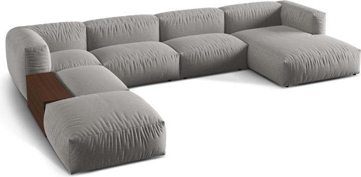 Actual product image Micadoni Modular Panoramic Left Corner Sofa, "Martina", 5 Seats, 406x280x75 Made in Europe (Sofa landscape)