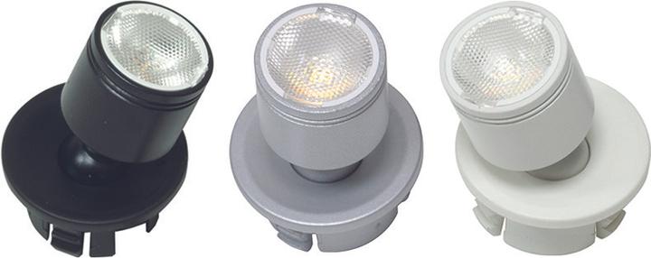 Immagine prodotto L&S Lamp. incassate FlexSpot 12V 1,3W nero (55 lm)