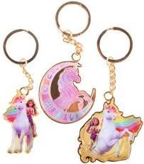 Actual product image Unicorn Academy metal keychain - in frame packaging 9x2x9 cm