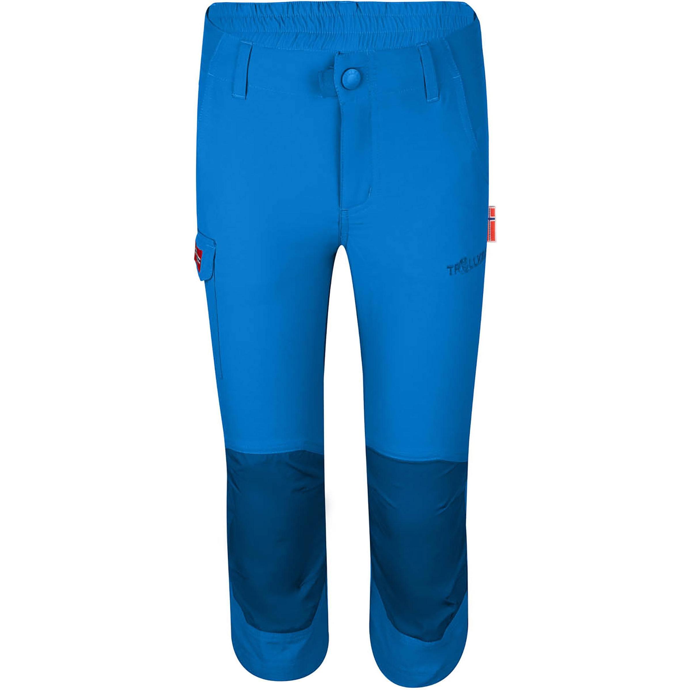 Trollkids, Unisex, Outdoorhose, Hammerfest 3/4 (98), Blau, 98