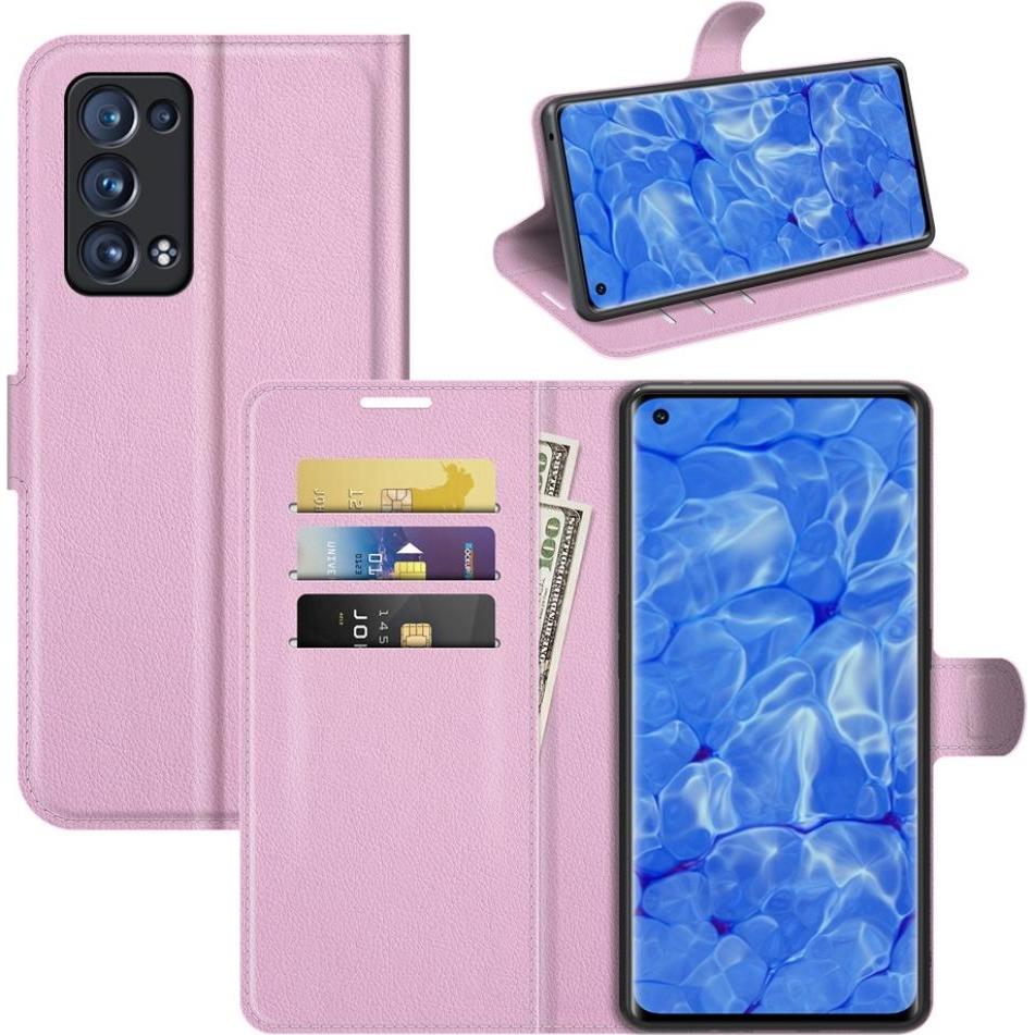Screenguard Oppo Reno6 Pro 5G Leather Guard Lederhülle (Oppo Reno 6 Pro 5G), Smartphone Hülle, Rosa