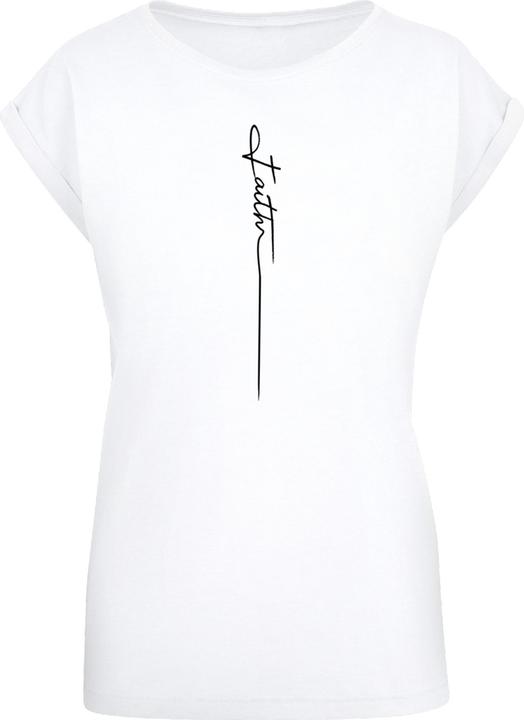 Produktbild Merchcode Ladies Faith Extended Shoulder Tee - 139215 (M)