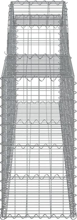 Produktbild VidaXL Gabionen mit Hochbogen 30 Stk. 300x30x60/80 cm Verzinktes Eisen