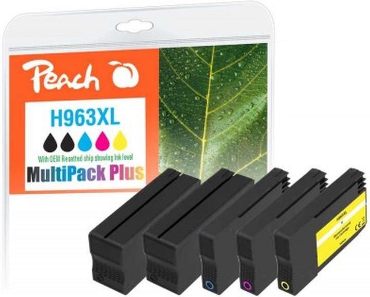 Produktbild Peach Patrone HP Nr.963XL MultiPack Plus OEM reset 2xb,c,m,y remanufactured (BK, C, M, Y)